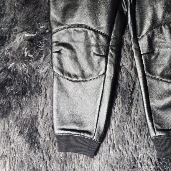 True Religion Rocco Moto Pants Toddler 3T Black Faux Leather NWT - Picture 4 of 11